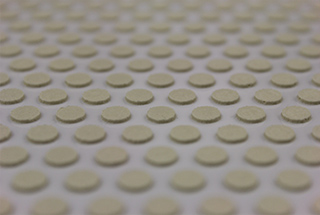 Polishing island diamond polishing pad